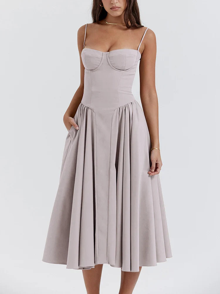Mid-Calf Cocktail Dress