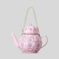 Tea Party Faux Pearl Strap Bag