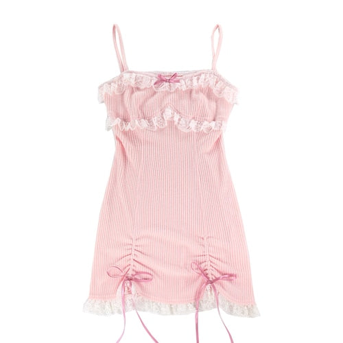 Lace Mini Dress & Cardigan Set