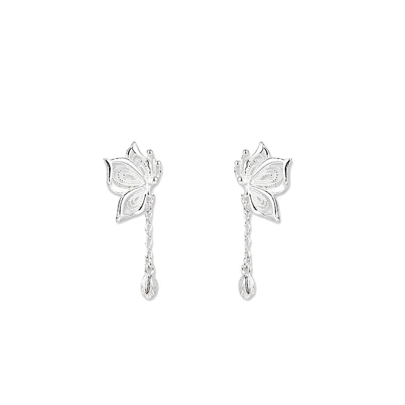 Butterfly Crystal Stud Earrings