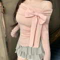 Bow Off-Shoulder Blouse