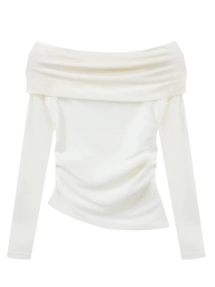 Off-Shoulder Blouse & Mini Skirt