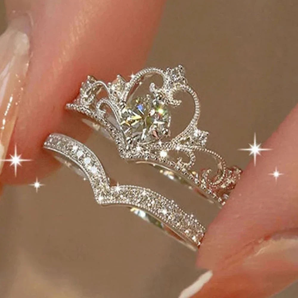 Sparkling Tiara Ring