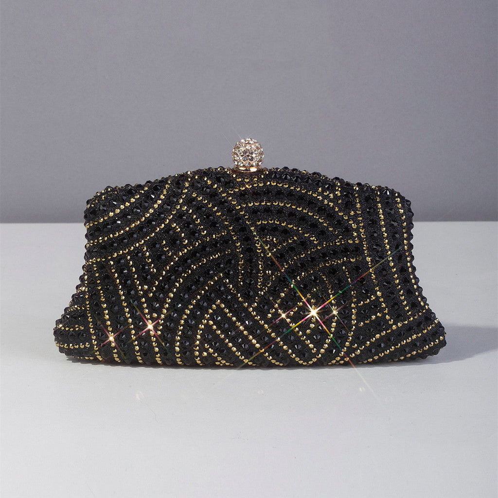 Elegant Rhinestone Evening Clutch - Premium Crystal Embellished Evening Bag for Women