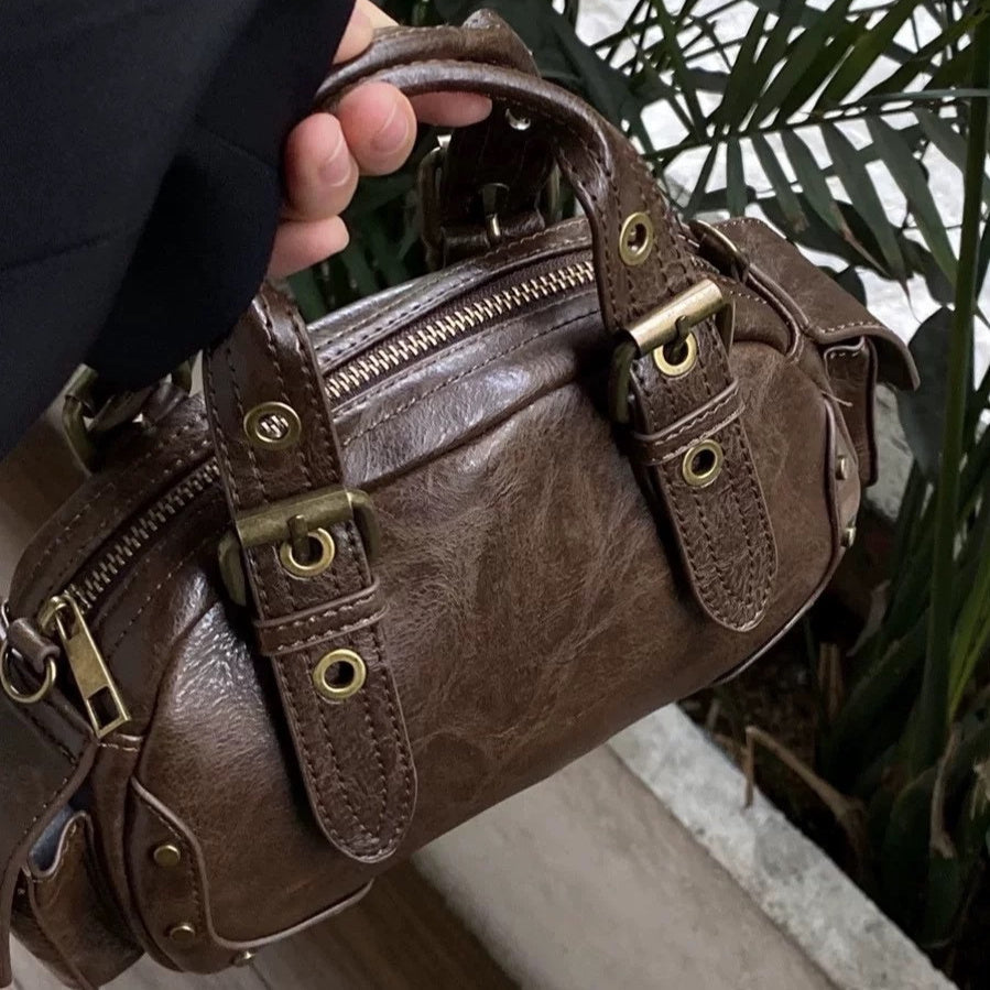 Crossbody Handbag – Patchwork Polyester Shoulder Bag