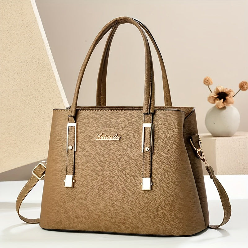 PU Leather Tote Handbag