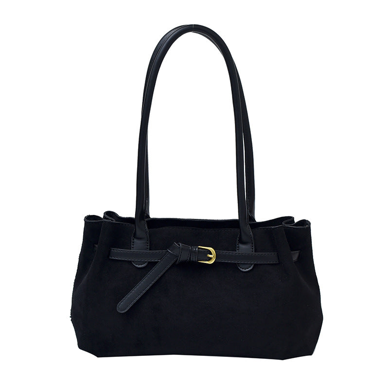 Women's Vintage Bucket Bag | PU Leather Shoulder Bag with Zipper Pocket