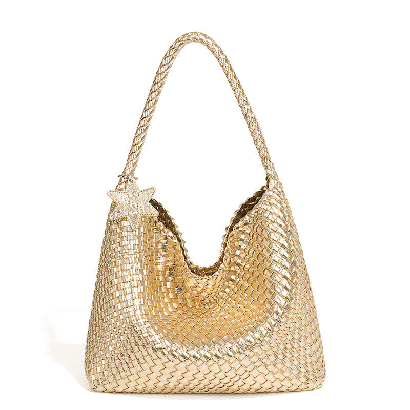 Handwoven Shoulder Bag - Women's Casual Tote Bag with Tassel Detail | Sarah Express