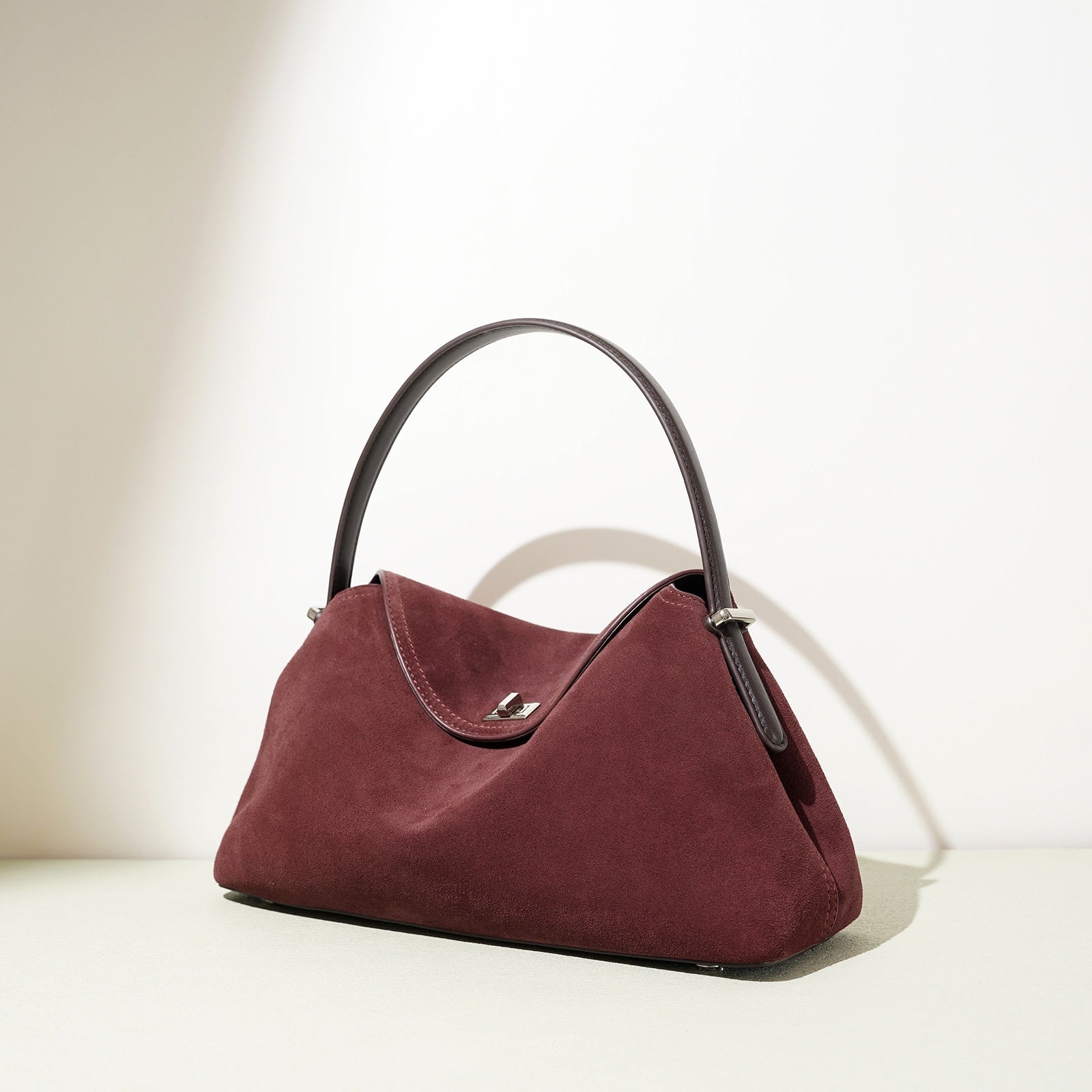Women's Genuine Suede Leather Crossbody Bag – Minimalist Urban Style