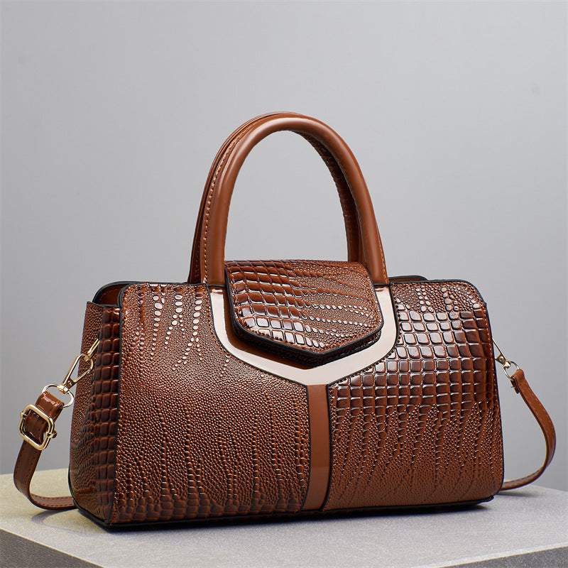 Large Capacity Women's Tote Crossbody Shoulder Bag – PU Leather Commuter Handbag