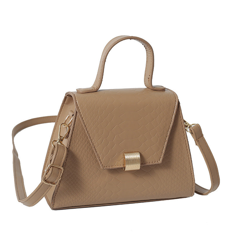 Women's PU Leather Crossbody Shoulder Bag – Casual Square Handbag with Adjustable Strap