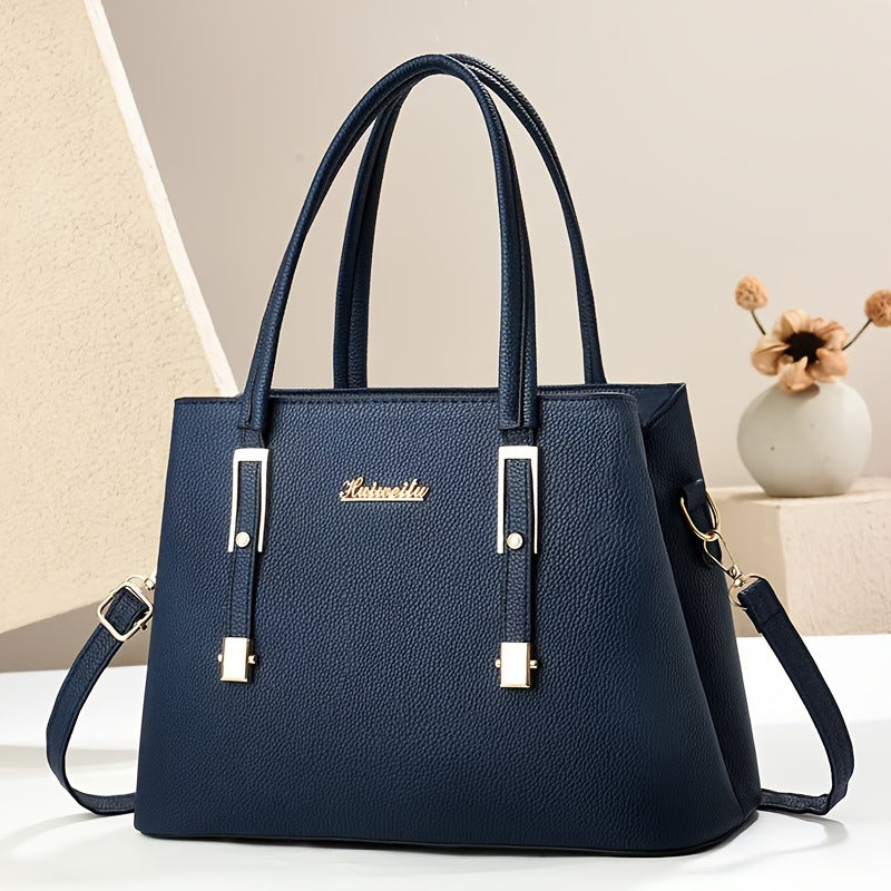 PU Leather Tote Handbag