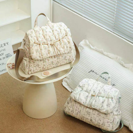Breathable Floral Diaper Bag