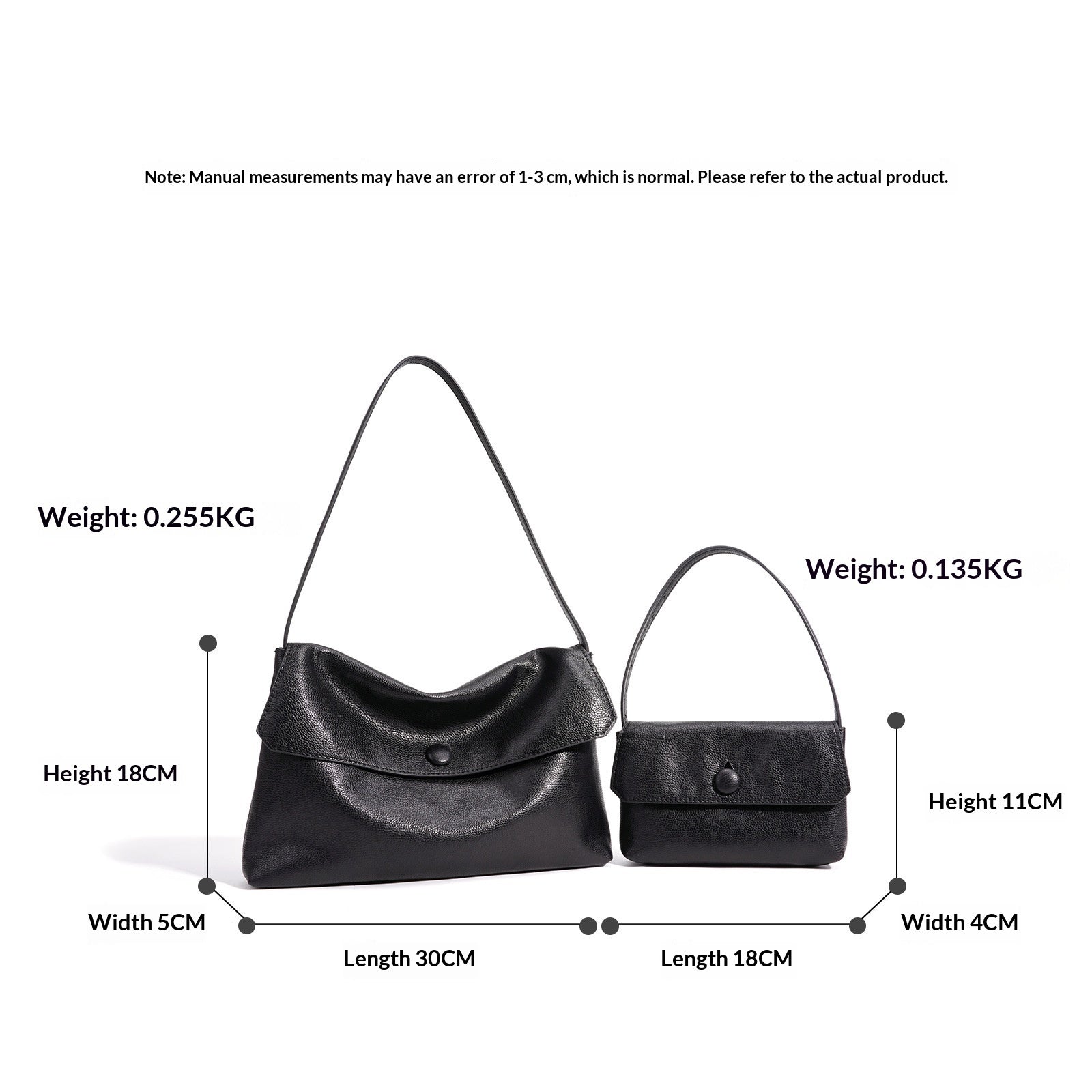 Women's Genuine Leather Tote Bag – Shoulder & Crossbody Convertible Handbag