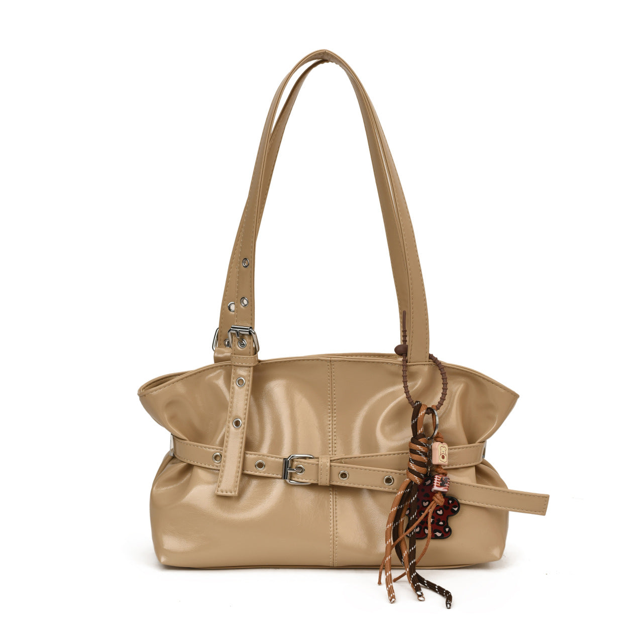 Premium Textured Oil-Waxed Leather Crossbody Bag