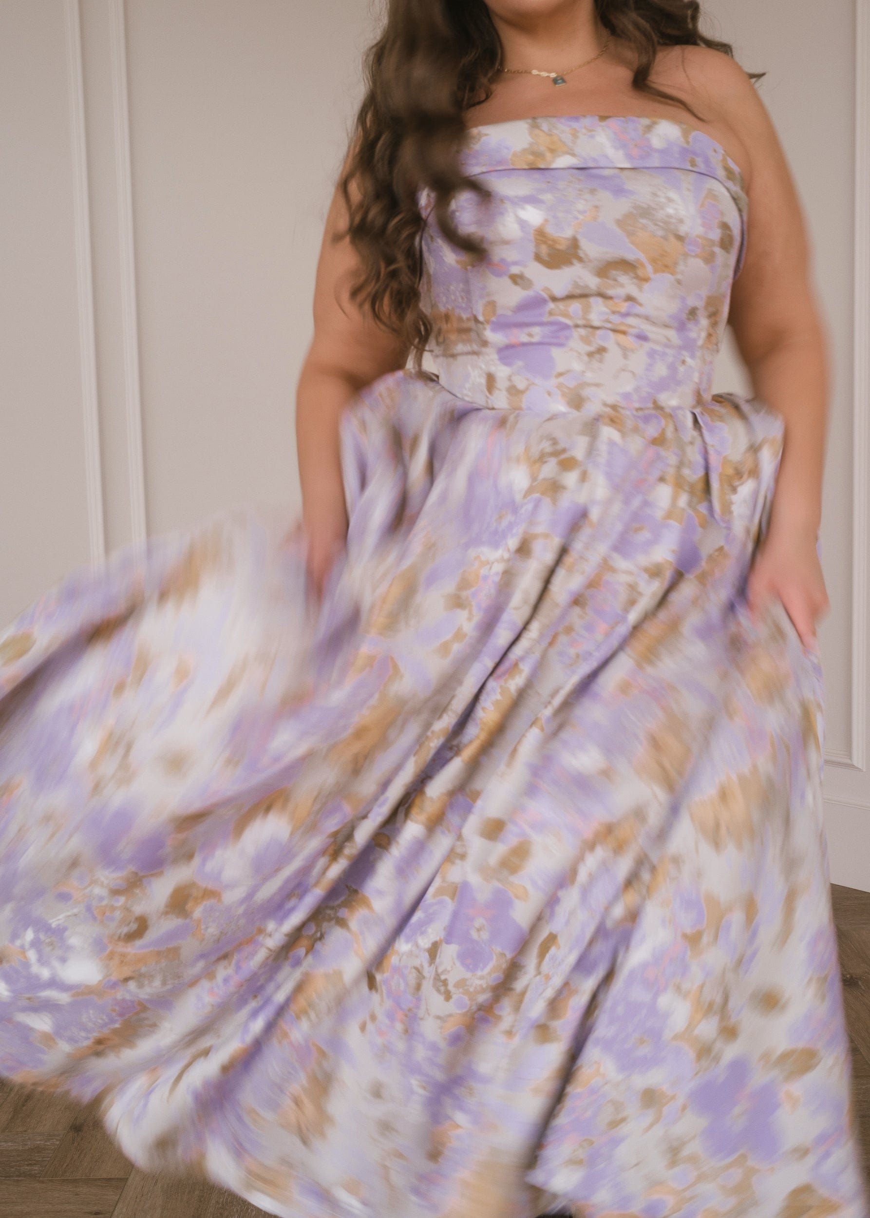 Anastelle Jacquard Midi Dress – Lilac