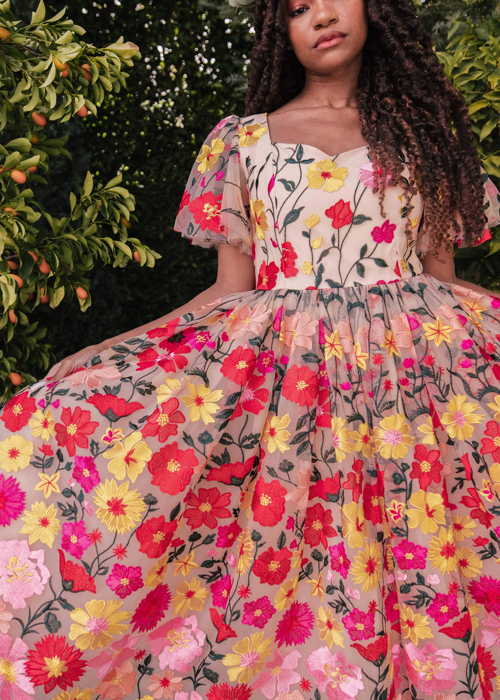 English Garden Dress – Garden Pink