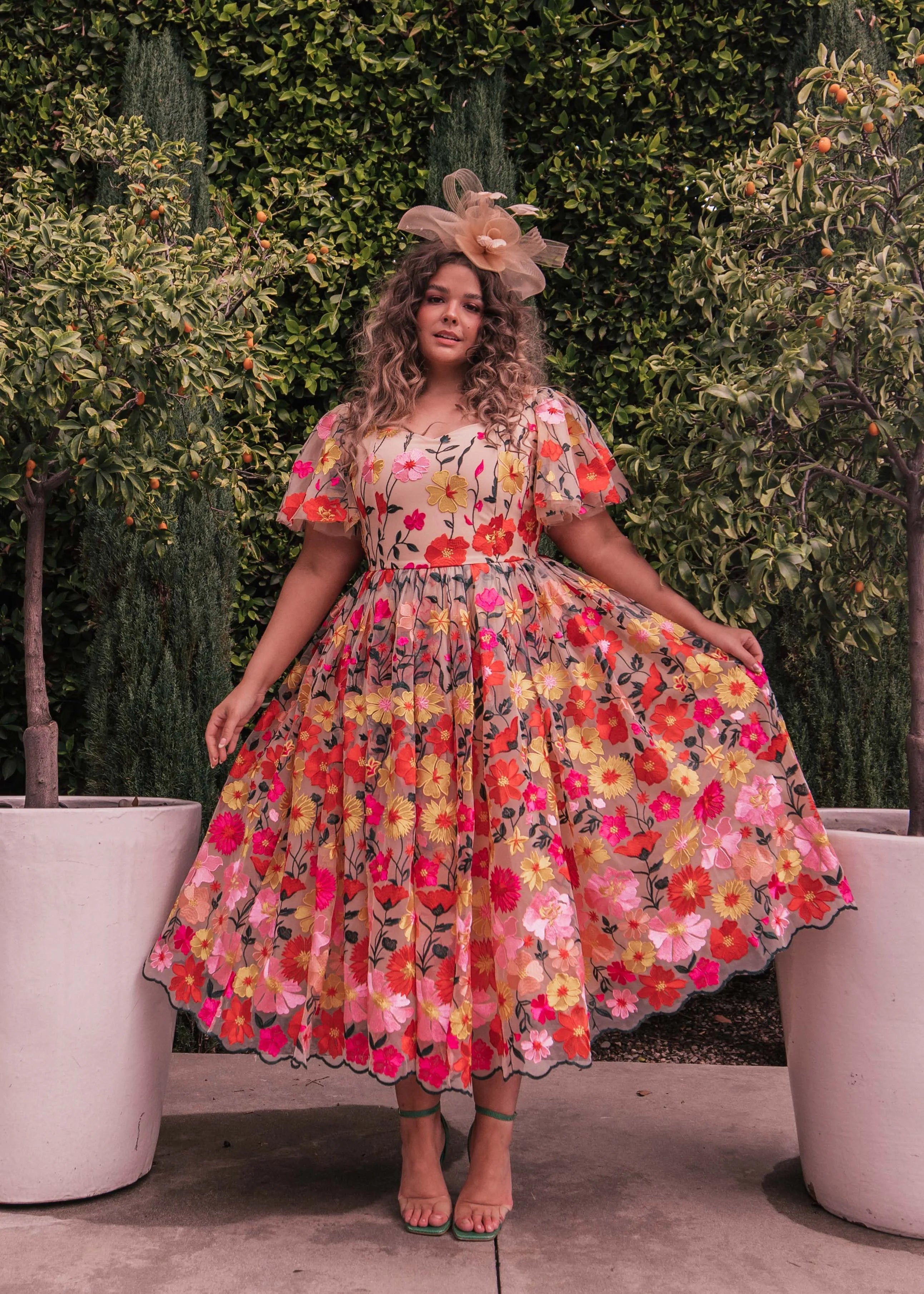 English Garden Dress – Garden Pink