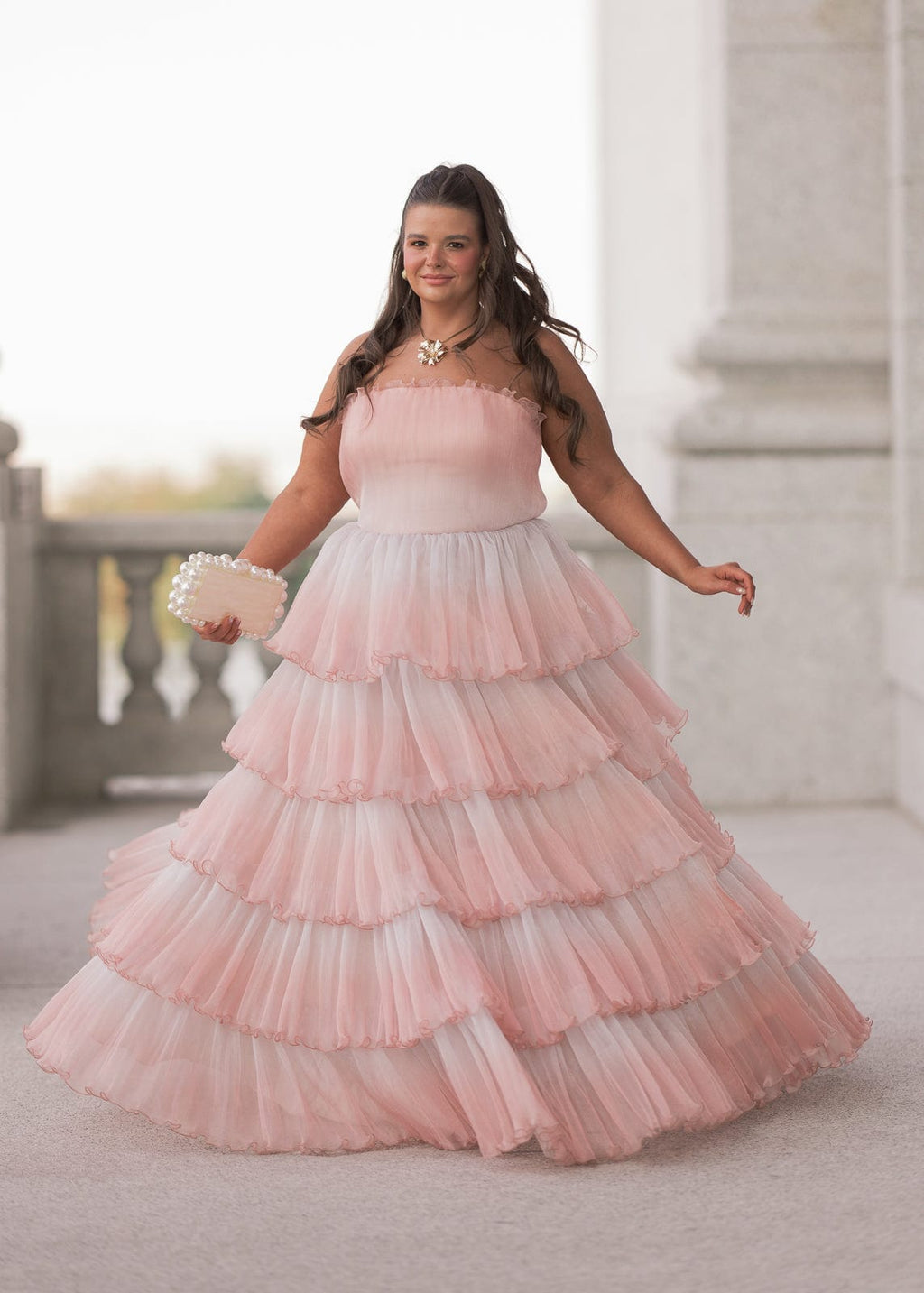 Genevieve Gown – Pink