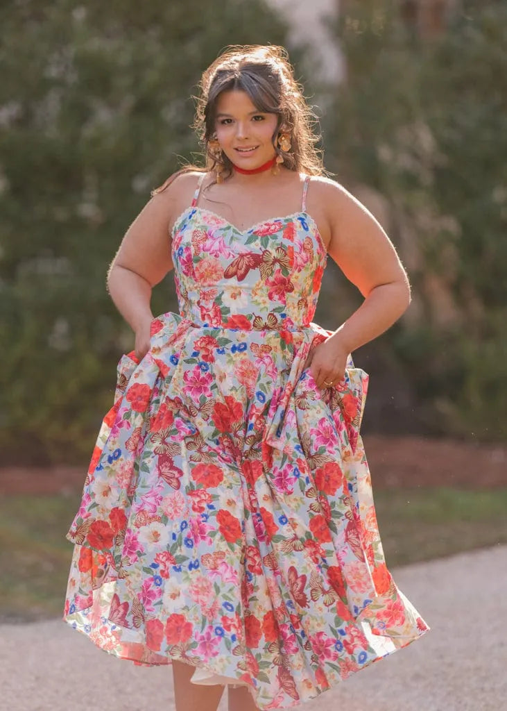Kelly Dress – Rose Kaleidoscope