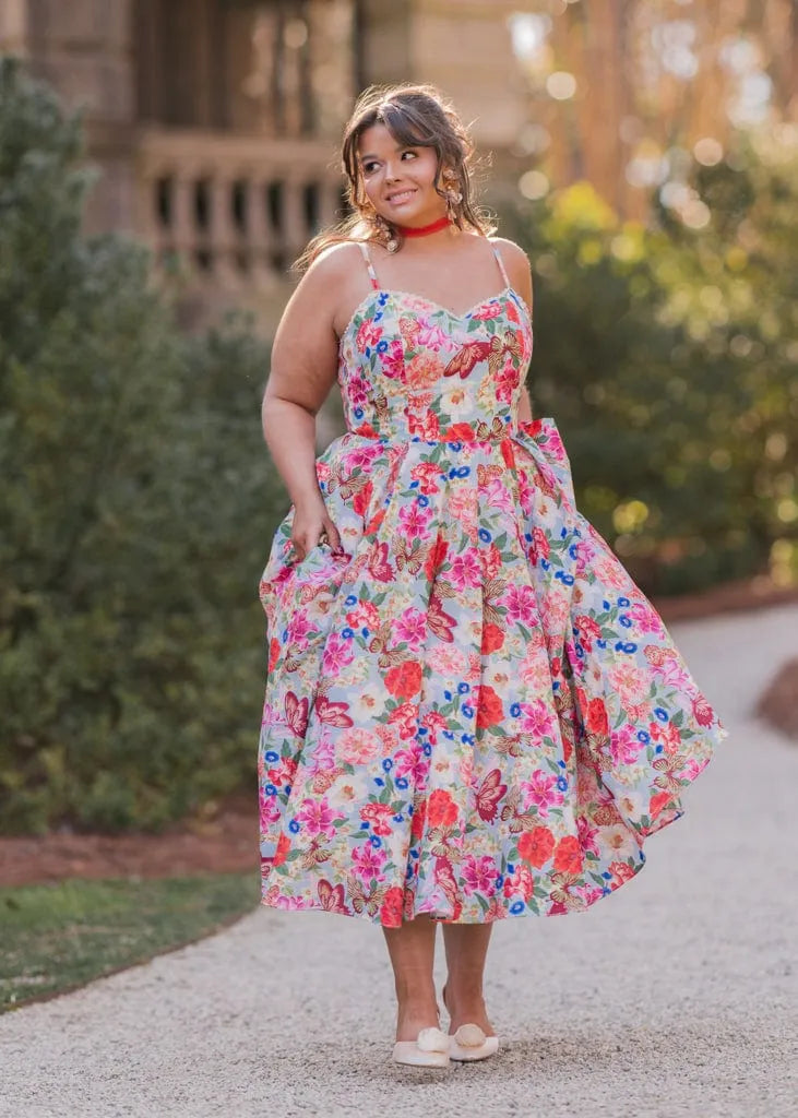 Kelly Dress – Rose Kaleidoscope