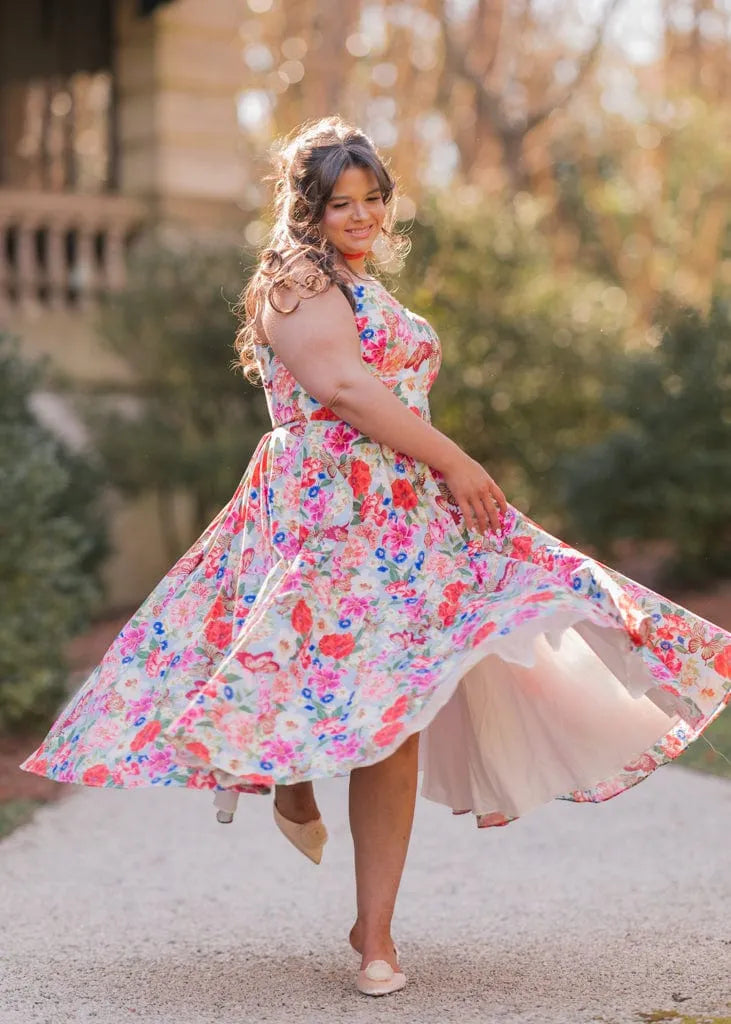Kelly Dress – Rose Kaleidoscope