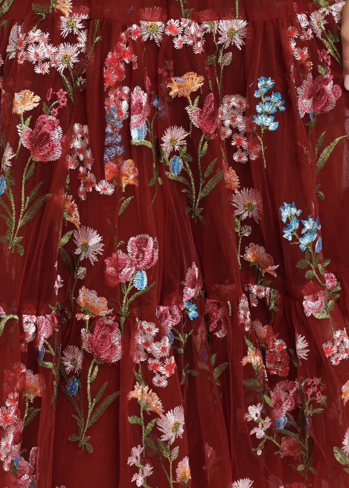 Margaret Floral Midi Dress – Red Dahlia