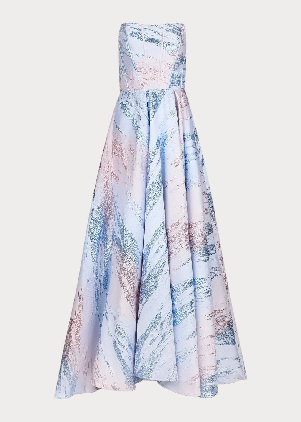Nessa Metallic Gown – Pink