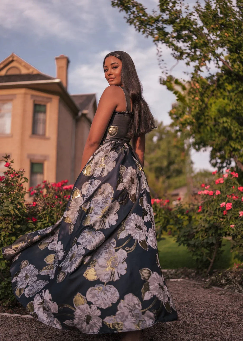 Selene Dress – Navy