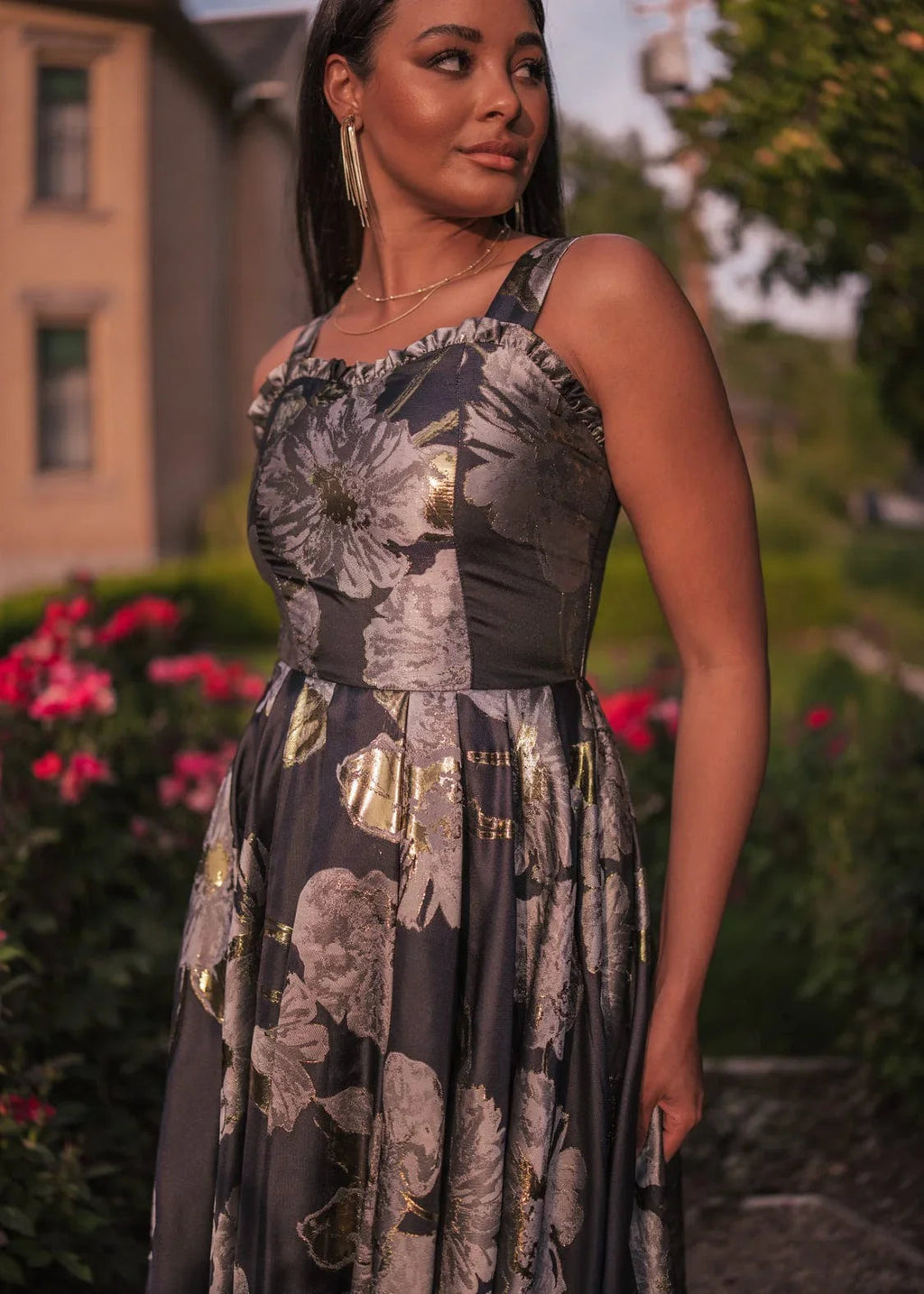 Selene Dress – Navy